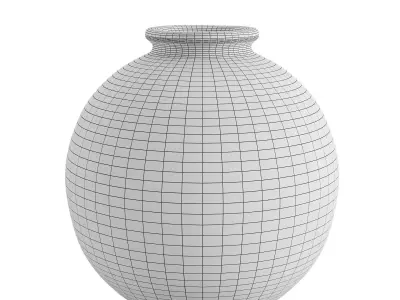 Two color ceramic vase 3D model