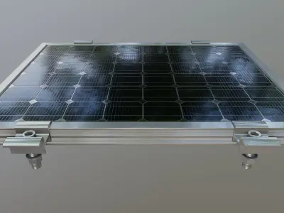 2-Solar Panel 10Wp 345x260x20mm 3D model