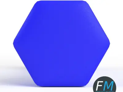 Neoprene dumbbell 3D model