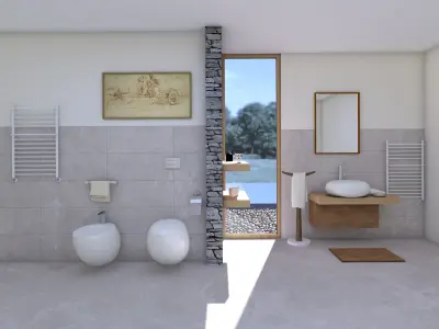 Bathroom 60 3D model