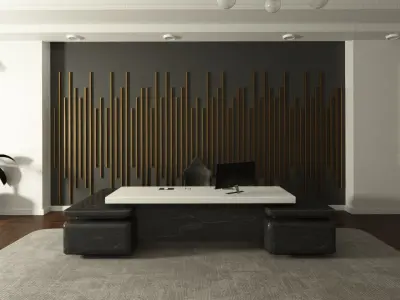Office Interior design 3D model get