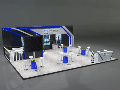 Booth Exhibition Stand a226a 3D model