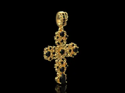 Cross Pendant 66036 3D print model