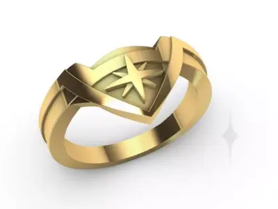 Ring Engagment Wonder Woman 3D print model 3D print model