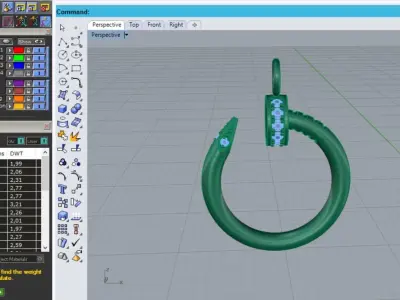 Diamond pendant 3D print model