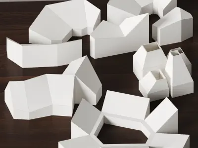 Architecture paper models 3D model