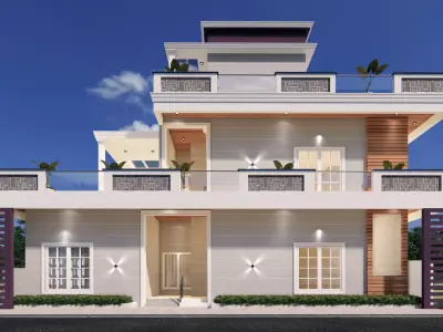 Architecture Moderen Home Concpet 3D model purchase