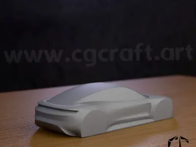 Porsche Mission E 2 versions 3D print model