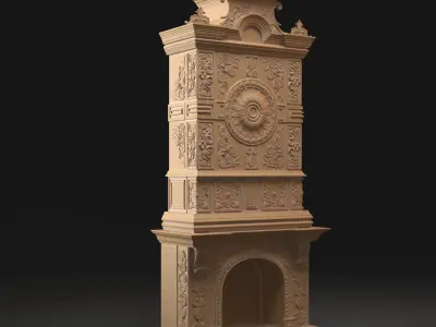 Classic Fireplace 3D model get