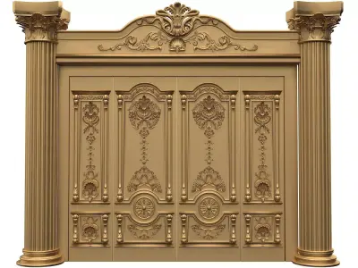 Classic Door Royal 8 3D model