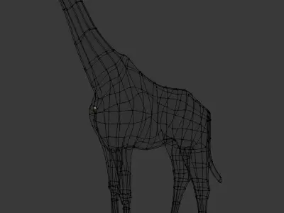 Low Poly Giraffe Low-poly 3D model
