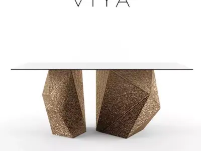 Viya Home - Metallic Pyrite Console 3D model