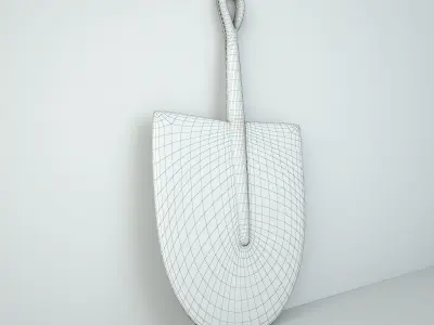 African Handwoven Fan 5 3D model