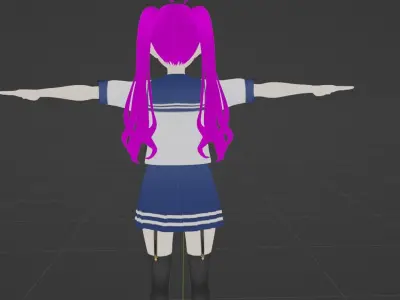 3D Anime Character - Fully Rigged and Game-Ready 3D model