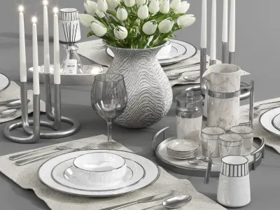 tableware set07 3D model