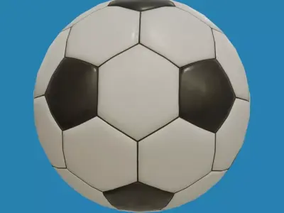 Soccer Ball Low-poly 3D model order