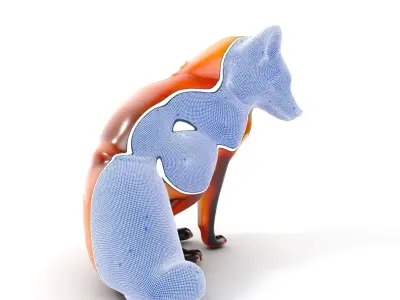 Fox Model Pack  High Detail D Animal Model Collection Low-poly 3D model