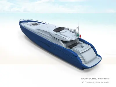 RIVA 86 DOMINO Yacht 3D print model