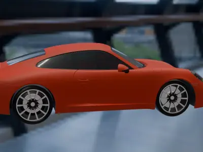 beautiful car Low-poly 3D model