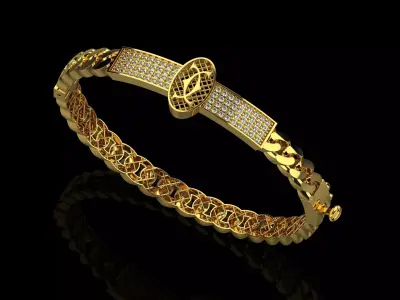 Elegant bracelet  3D print model