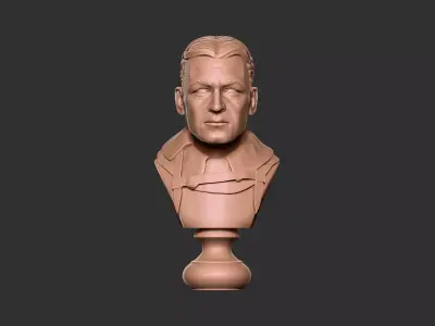Ernest Shackleton Bust - 3D Print Model 3D print model