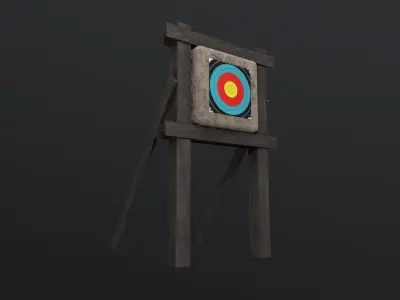 Target archery 3D Model Low-poly 3D model