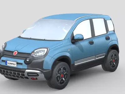 Fiat Panda Cross 2021 Low-poly 3D model