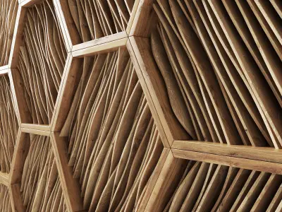 Parametric Ngon frame decor 3D model