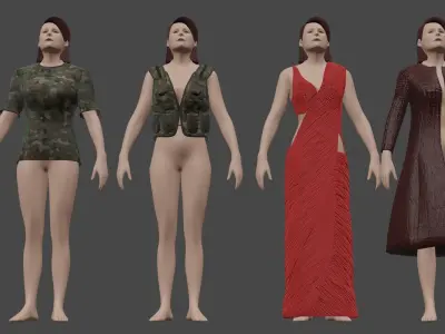 Cloths pack 3d model Free low-poly 3D model