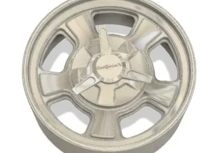 Cragar Street Pro Wheels with Tires and Brakes for 3D Print 3D print model