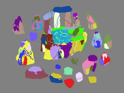 Stone Nagisen Grassland - Altar 01 3D model