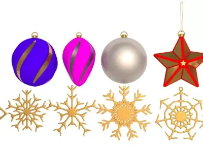 Christmas collection 3D model