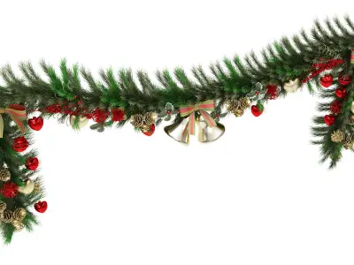Christmas Garland 3D model