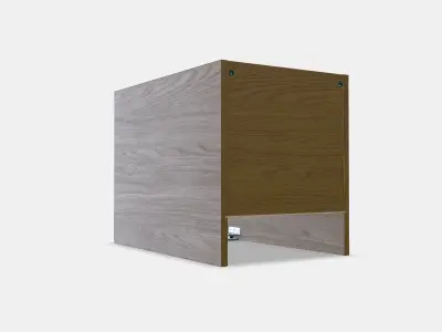 HAGAAN Open cabinet Low-poly 3D model