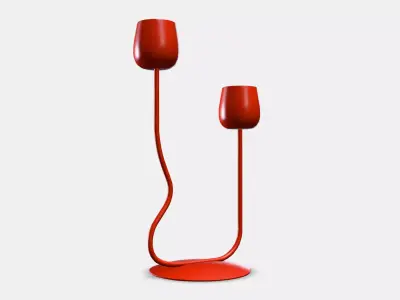 SILVERPARON Candlestick-tealight holder Low-poly 3D model