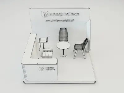  Booth Exhibition Stand a653a 3D model