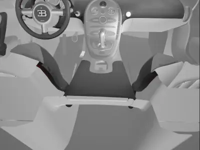Bugatti Veyron check description Low-poly 3D model