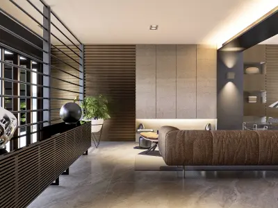 Modern living - C5 3D model