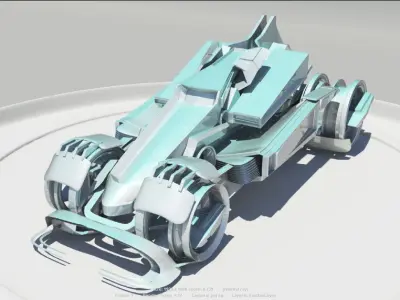 Futurre sport Vehicle 3D model