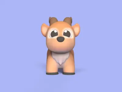 Little Antelope 3D print model