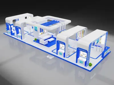 Booth Exhibition Stand a275 3D model