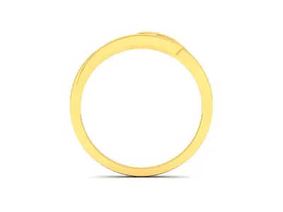 Band 3dm Render Details diamond ring gold 3D print model 4