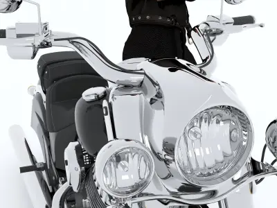 Chopper Biker 7 - 4K 3D model