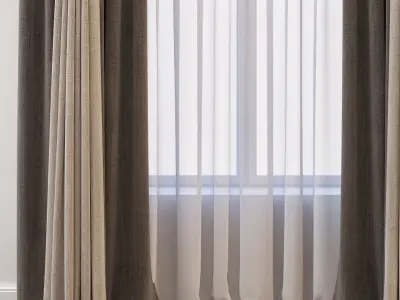 Set 26 Curtains 3D model