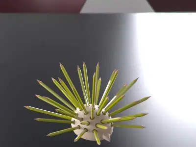 Spin-e ceramic hedgehog Free 3D model