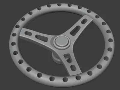 Steering Wheel Set 3 for Diecast and Miniatures 3D print model