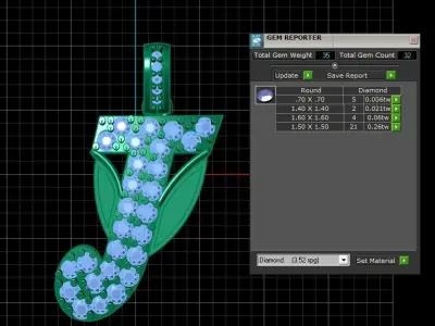 LUXURY ALPHABET J PENDANT 3D PRINTABLE MODEL 3D print model