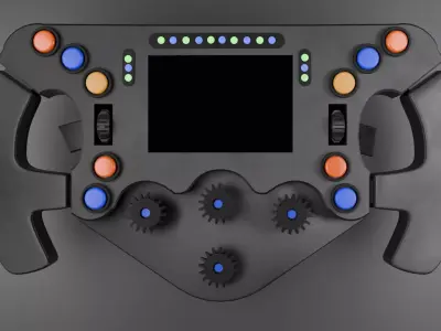 F1 Steering Wheel 3D model