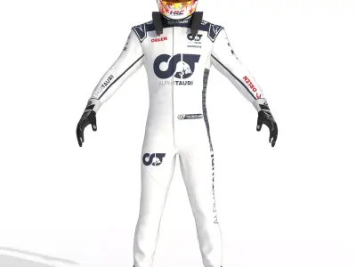 F1 Alpha Tauri Suit 2023 3D model