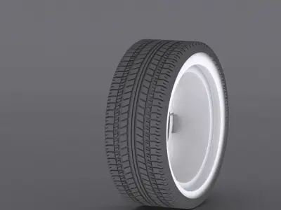 Aston Martin DBS Carbon Black Edition wheel  Low-poly 3D model